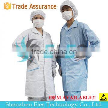 Customize Cotton Material ESD Antistatic Smock With Conductive Carbon photo-6