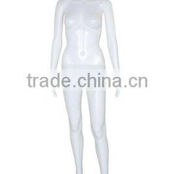 Abstract Standing Full Body Ecru And Glossy White Model Female Mannequin For Window Display photo-5
