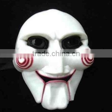 Saw Billy Puppet Style Plastic face Mask, Halloween Fancy Dress jigsaw costume MK078