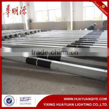 hot dip galvanized steel electric octagonal lighting poles