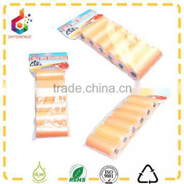 Disposable plastic monochrome poop bags pet waste bags