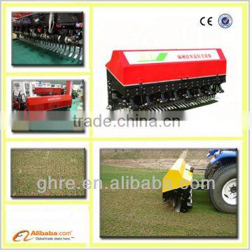 Golf course machine, tractor mounted lawn Aerator, vertidrain