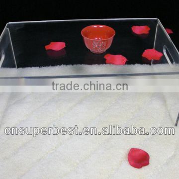 Clear acrylic table for decoration