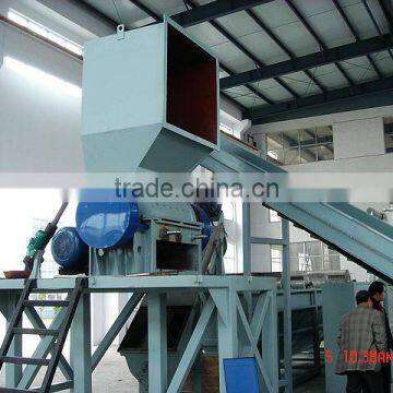 Waste PET bottles crushing and recycling equipment