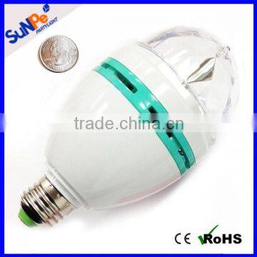 E27/E26/B22 Self-Rotating LED Laser Disco Light Bulb For Home Party