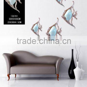 Resin shell fish wall sticker home decor