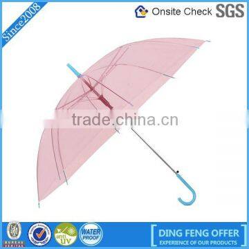 Wholesale one dollar promotion waterproof transparent umbrella