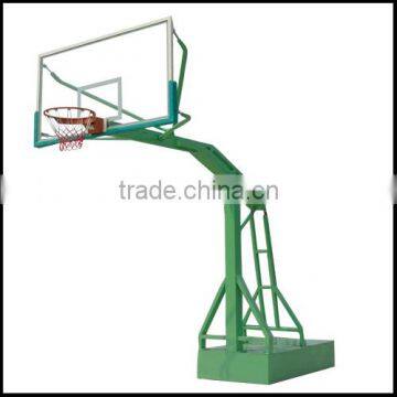 Manul Hydraulic folding basketball system/pole