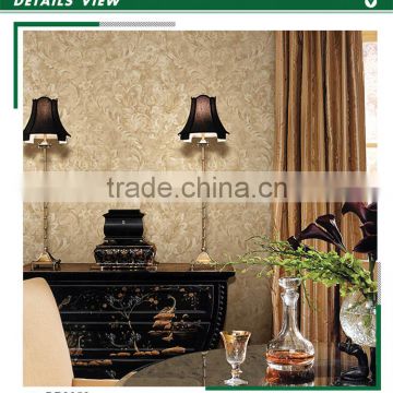 free samples golden edge non woven wallpaper, royal damask diy wall sticker for home , new design wall decor brands