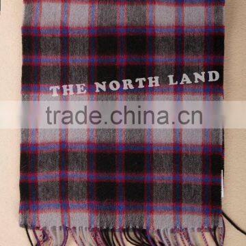 Wool Cashmere Scottish Tartan Scarf