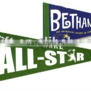 Custom cheap colored triangle felt pennant