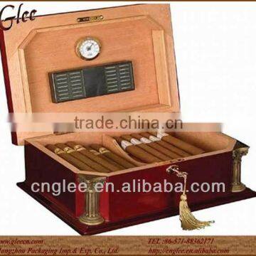 Wooden Cigar Box Attached Key/Cigar Case/Cigar Humidor