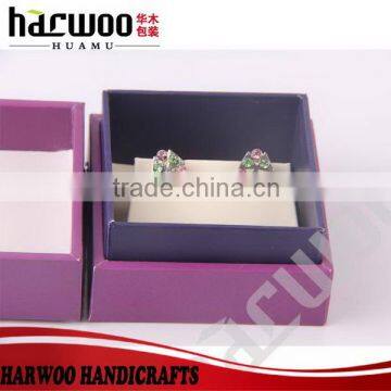 Classical Leatherette Paper Ring Box Custom Leather Jewelry Box Wholesale photo-6
