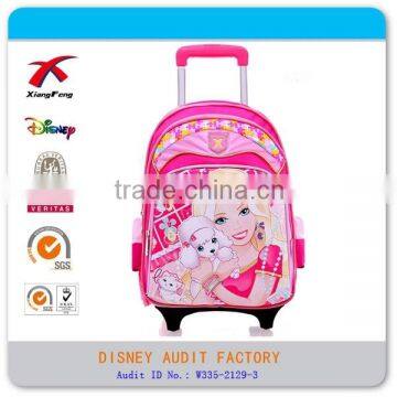 2016 Kids Trolley School Bag With Wheels for Girls,cute School Bags