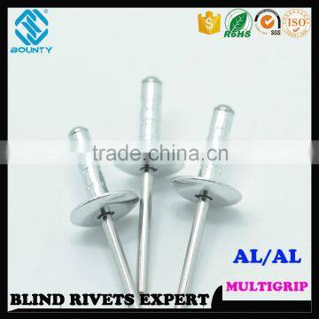 FACTORY DOME HEAD ALUMINUM/ALUMINUM MULTI GRIP POP BLIND RIVETS photo-4