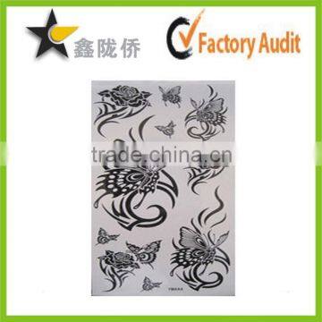 High quality fancy butterfly tattoo sticker,dragon tattoo sticker,barcode tattoo sticker