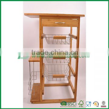 FUBOO Bamboo Kitchen Trolley FB1-1062