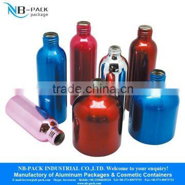 Aluminum cosmetics bottle