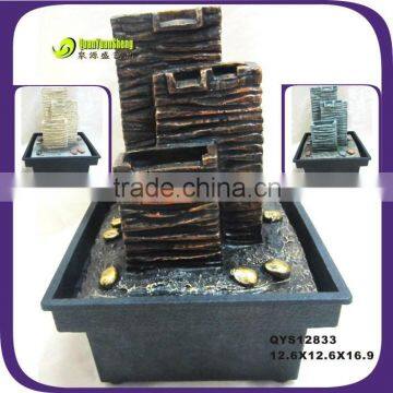 Resin mini garden fountain for house decoration