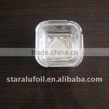 120ml small square aluminium food container