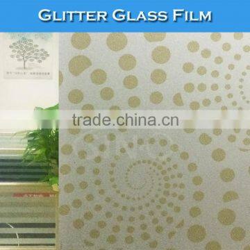 F009 Smart Window Decoration Stickers Glitter Frost Glass Film