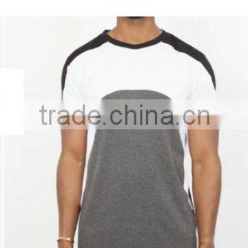 elongated t-shirt/front panel t-shirts/shoulder panels t-shirts