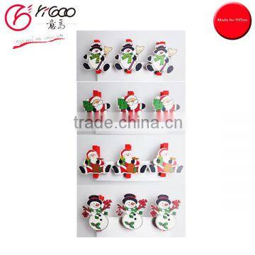 700074 christmas paper clips christmas wooden clips