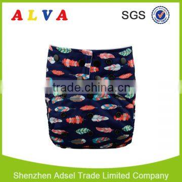 Alva 2016 New Design Double Colorful Snaps Baby Cloth Diaper Wholesale Baby Nappy photo-4