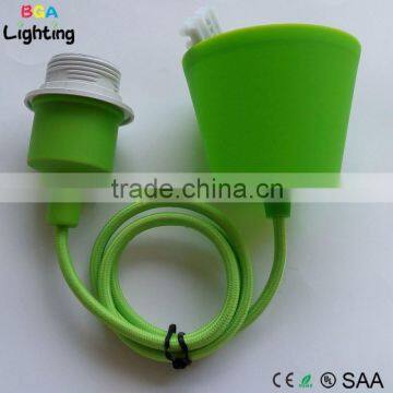 E26 Socket Simple Chandeliers Rubber Coated,Colorful Suspension Light