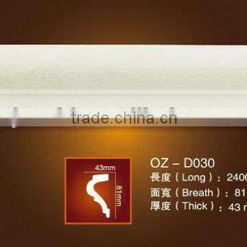 Zhejiang high quality PU Plain cornice moulding /Home&Interior decoration
