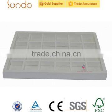 class good quality white jewelry cheap wood tray