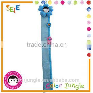 Four choose blue flower kids growth chart to height measurement