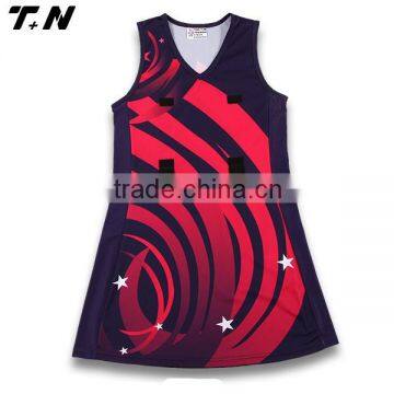 Custom dye sublimation netball dress