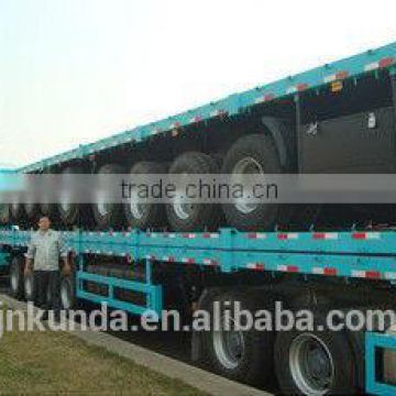 Low Price High Quality New 3 Axle 20ft 40ft Container Flatbed Semi Trailer for Sale Quality Choice photo-6
