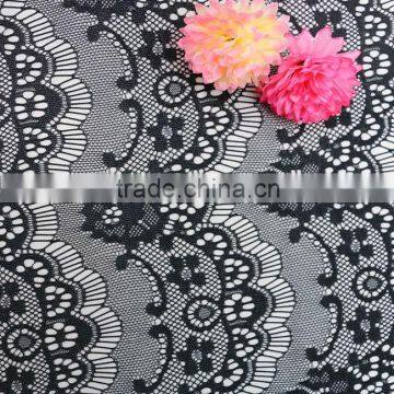 polyester black eyelash bonded fabric lace fabric bridal lace trim laser cut lace fabric lace suits lace design