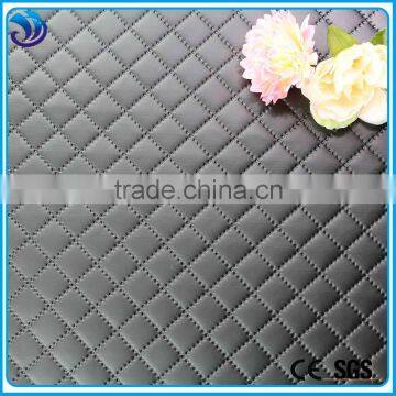 hot sell knitted fabric bonded pu coated with embossed fabric with rhombic pattern