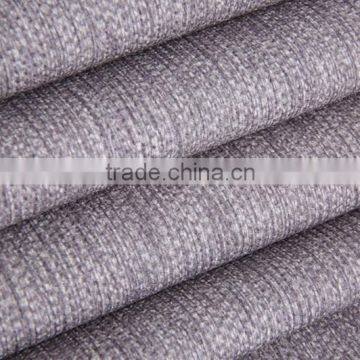 New arrival sofa fabric 100% polyester cation heather color sofa fabric combined with fleece popular in furniture fabric