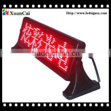 5V USB/12V DC Red 16*64SMD mini illuminated signs