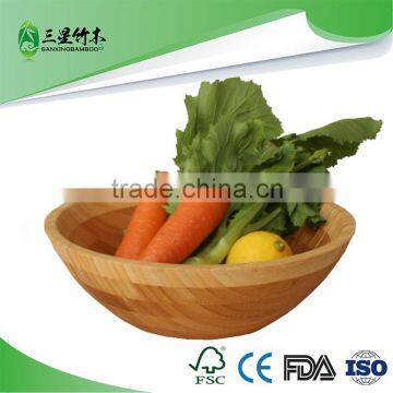 Eco-Friendly large home bamboo salad bowl