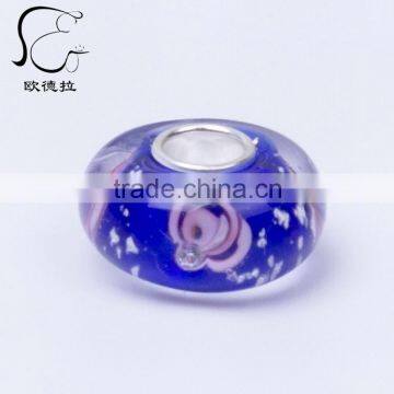 China Jewelry Wholesale Blue Murano Glass Beads Bracelet photo-3