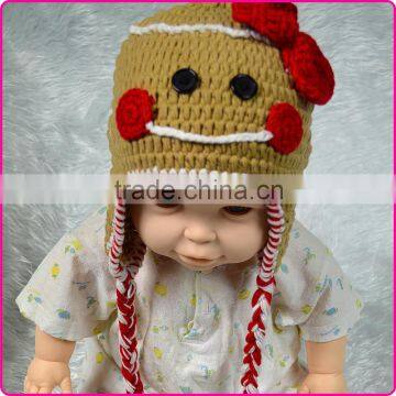 animal pattern crochet baby winter hat