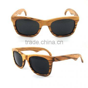 custom wood sunglasses/Wood sunglasses China/Zebrawood sunglasses