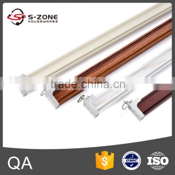 Factory supply curved aluminium curtain track with double rod curtain track