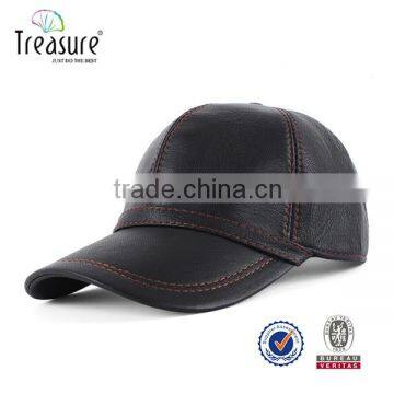 2016 china supplier caps and hats for men black leather baseball caps custom hat and cap for men                        
                                                Quality Choice