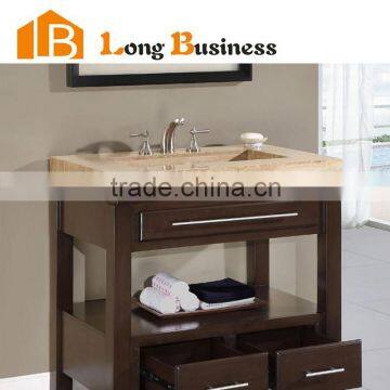 LB-JX2134 Solid wood 600mm bathroom cabinet design