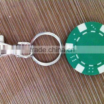 11.5g High Quality ABS Custom Lucky Poker Chip Keychain photo-2