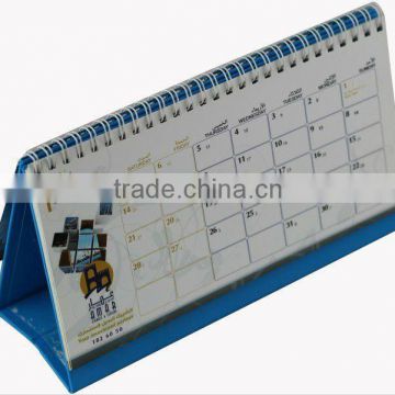 2015 promotional company logo leather desk calendar