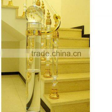 Fashion High Crystal Stair Railing Glass Decorative Pillar                        
                                                Quality Choice