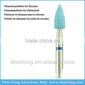 Sr101M RA Shank Bullet Shaped Silicone Rubber Impregnated With DIAMOND Heatless Diamond Polisher