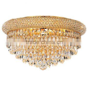 Antique Gold Crystal Drop Decorative Ceiling Light Fixture for Restaurant photo-3